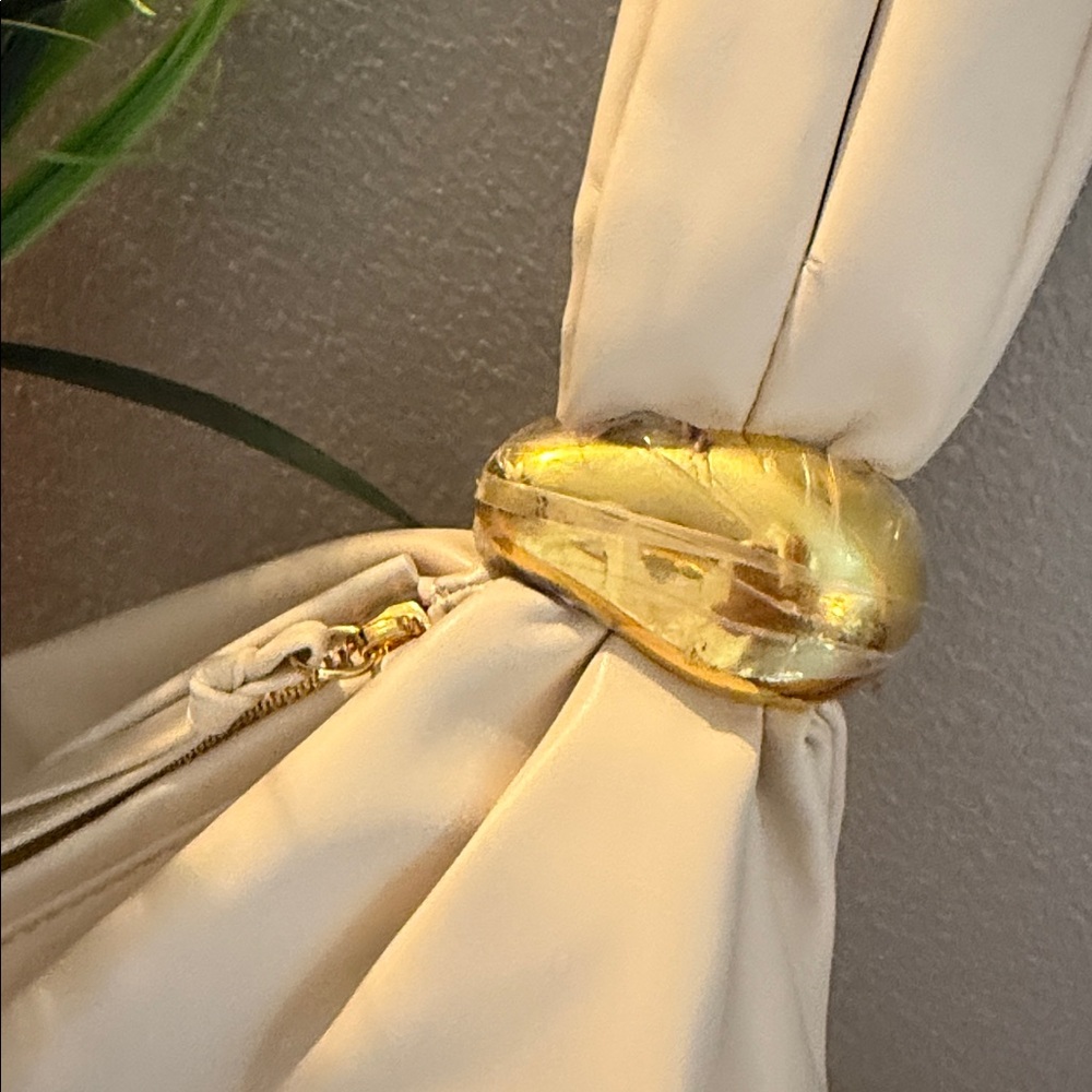 BILLINI LUCIA HANDLE BAG Knot Clutch Purse Vegan Leather Cream Handbag; NWOT - Picture 8 of 15